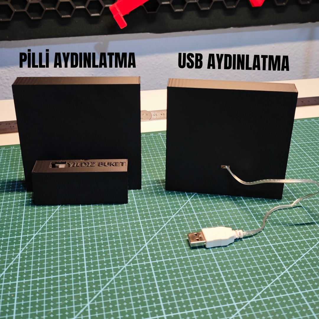 El Yapımı Işıklı Lithophane Fotoğraf Kutusu – Işıkla Canlanan Anı Hediyesi - Görsel 3