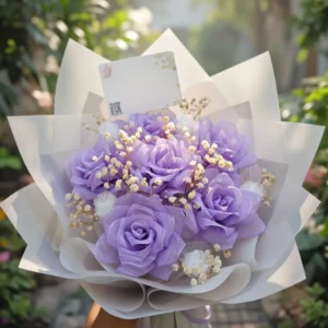 Masalsı Mor Gül Buketi