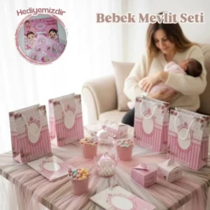 pembe bebek mevlit seti cantali kutulu kovali ve hediyeli