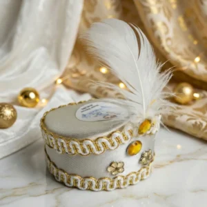 sunnet hatirasi beyaz tuylu minyatur sapka hediyelik